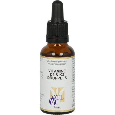 Afbeelding van Vital Cell Life Vitamine D3 &amp; K2 Druppels