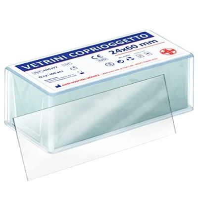 Afbeelding van AIESI® Microscoop dekglaasjes afmetingen 24x60 mm (Pak van 100 stuks)