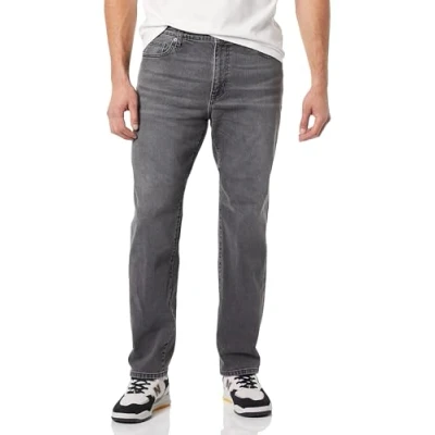 Afbeelding van Amazon Essentials Heren straight fit jeans, gewassen grijs, 31W x 32L