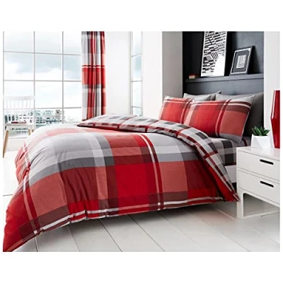 Afbeelding van Gaveno Cavailia Luxe Waverly Controlset met dekbedovertrek en kussens, polyester, rood, King