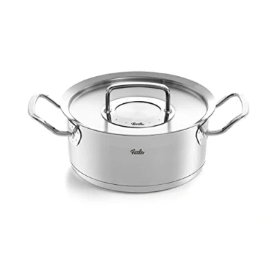 Afbeelding van Kookpan Fissler Original Profi Collection Laag met RVS Deksel 20 cm