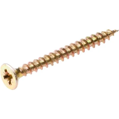 Afbeelding van Intergard Spaanplaatschroeven geelverzinkt A kwaliteit pozidrive 3.5x20mm