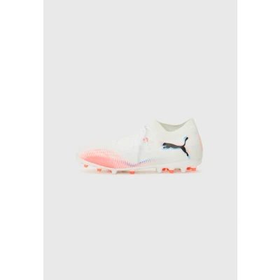 Afbeelding van Puma Future 8 Match Voetbalschoenen met kunststof noppen, Heren, Maat: 40.5, White/black/glowing red Schoenen