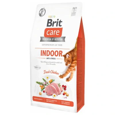 Afbeelding van Brit Indoor Anti Stress Kip Kattenvoer 7 kg