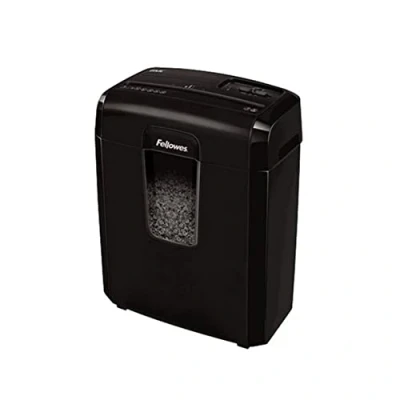 Afbeelding van Fellowes papierversnipperaar voor thuis Powershred 8Mc shredder persoonlijk gebruik, kan 8 vel versnipperen en is voorzien van een Safety Lock