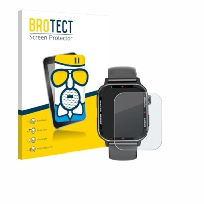 Afbeelding van BROTECT Screenprotector voor Manike G96 Smartwatch Folie Beschermfolie Beschermglas matte