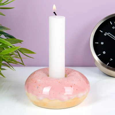 Afbeelding van Donut Kandelaar Roze van DOIY