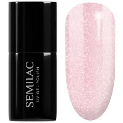 Afbeelding van Semilac Pink Crystals Nagellak, semi permanent, UV, 164, 7 ml
