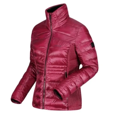 Afbeelding van De Regatta Keava baffle jas outdoorjas dames lichtgewicht waterafstotend Midden rood