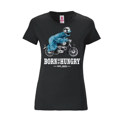 Afbeelding van Logoshirt T Shirt Sesamstraße Krümelmonster Motorrad