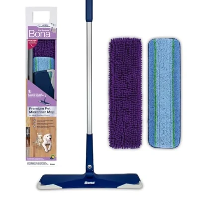 Afbeelding van Bona Pet System Premium Microfiber Mop Vloerwisser Huisdierhaar Verwijderaar Haarverwijderaar voor Huisdieren Kattenhaar Hondenhaar