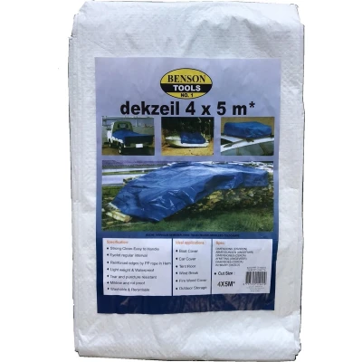 Afbeelding van Benson Bouwzeil Dekzeil 4 x 5 meter Wit