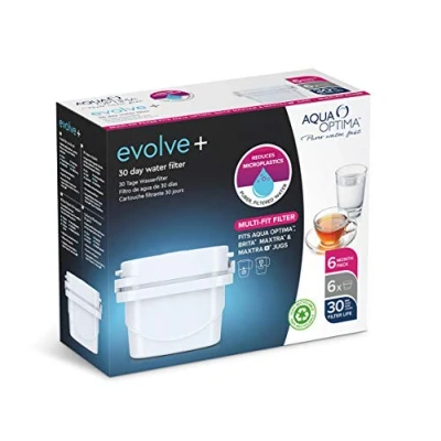 Afbeelding van Aqua Optima Evolve+ Single life Wit 6x 100 liter