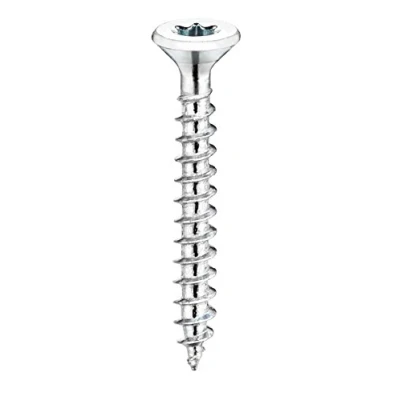 Afbeelding van Connex Universele schroeven 4,0 x 30 mm 1 kg grootverpakking verzonken kop TX Torx aandrijving volledige schroefdraad blauw verzinkt/schroevenset/schroeven in zak / KL3244030
