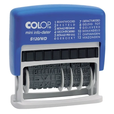 Afbeelding van Woord datumstempel Colop S120 mini info dater 4mm