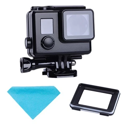 Afbeelding van Suptig Vervanging Waterdichte Case Beschermende Zwarte behuizing Touch Compatibel Voor GoPro Hero 4 3+ Hero3 Camera Onderwater Gebruik Waterbestendig tot 147ft (45m)