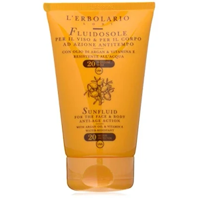 Afbeelding van L&#039;Erbolario Zonnevloeistof anti aging voor gezicht en lichaam, LSF20, per stuk verpakt (1 x 125 ml)