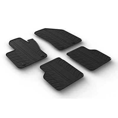Afbeelding van Gledring Rubbermatten passend voor Jeep Compass 5/2017 (T profiel 4 delig + montageclips)