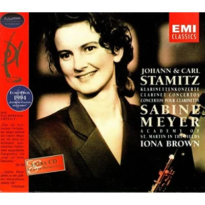 Afbeelding van Johann &amp; Carl Stamitz: Clarinet Concertos / Sabine Meyer