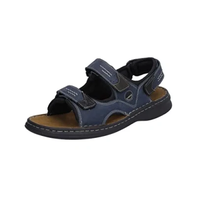 Afbeelding van Josef Seibel Outdoorsandalen, Heren, Maat: 50, Ocean/schwarz Leer en textiel