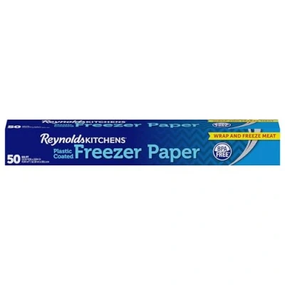 Afbeelding van Reynolds 50SFx12 Vriezerpapier, Geplastificeerd, 50 m2, Wit, Rollengte 12,1 m