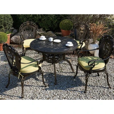 Afbeelding van Beliani SAPRI Tuintafel Bruin Aluminium