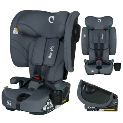 Afbeelding van Lionelo Nelly i Size ISOFIX Inklapbare Peuter Autostoel (76 150 cm / 1.5 12 Jaar 9 36 kg/Groep 1,2,3) Grote Side Protection 5 punts gordels TopTether Alarm 4 Ligstanden Bekerhouder