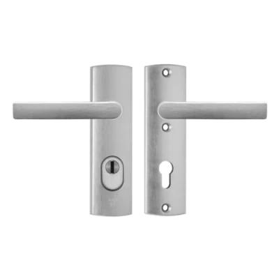 Afbeelding van AXA 6675 Curve Plus kort veiligheidsgarnituur anti kerntrek kruk PC72