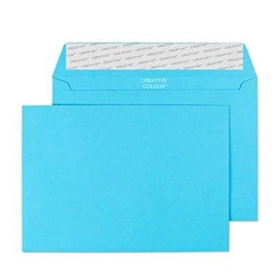Afbeelding van Blake Creative Colour C6 114 x 162 mm 120 gsm Peel &amp; Seal Portemonnee Enveloppen (109) Cocktail Blauw Pack van 500