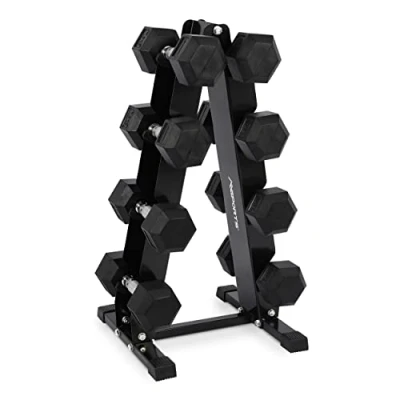 Afbeelding van MSPORTS Halterrek met 300 kg belastbaarheid, halterstandaard, halterhouder