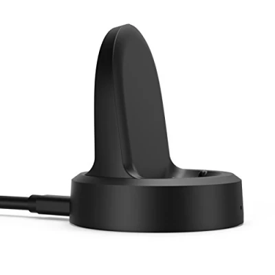 Afbeelding van MoKo Charger Compatible with Gear S3, Replacement Charging Cradle Wireless Dock fit Samsung S3 Classic SM R770/S3 Frontier R760, Micro USB Cable, BLACK (Not for 3.0 system)