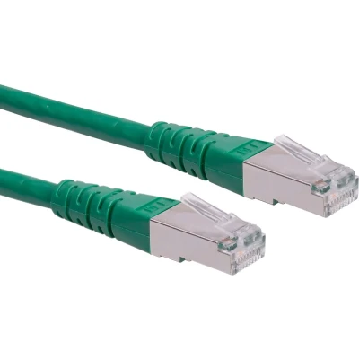 Afbeelding van ROLINE patchkabel Cat.6 (Klasse E) S/FTP (PiMF), groen, 0,3 m