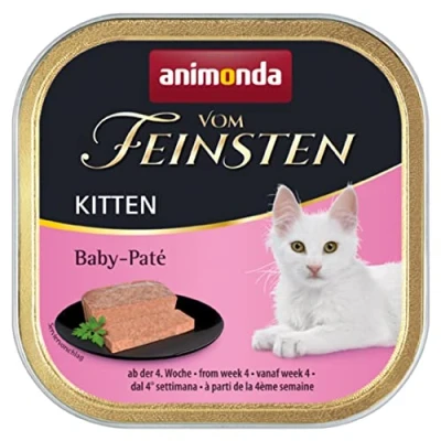 Afbeelding van Animonda Van De Fijnste Kitten Kattenvoer, Natte Voering Katten Tot 1 Jaar, Baby Paté, 32 X 100 G