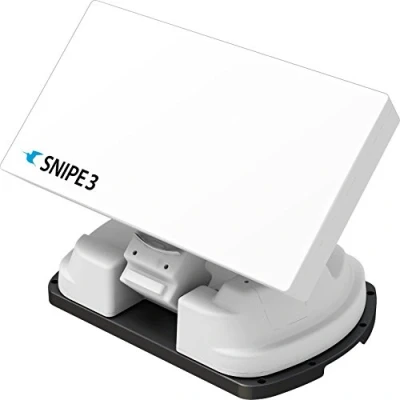 Afbeelding van Selfsat Snipe V3 Twin wit, volautomatische satellietantenne White Line