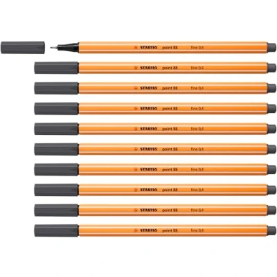 Afbeelding van Fineliner STABILO Point 88/97 diepkoud grijs