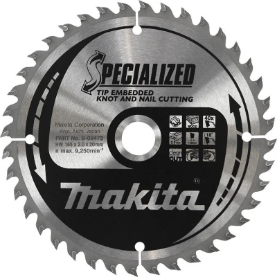 Afbeelding van Makita B 09416 Cirkelzaagblad Hout (noest/spijker) 185x30x1,3mm