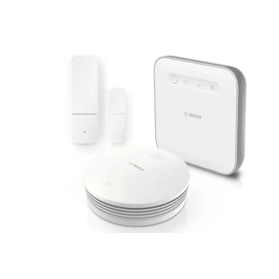 Afbeelding van Bosch Smart Home starterspakket inbraakbeveiliging met rookmelder II en deur /raamcontact plus, appbesturing, compatibel Apple Homekit Amazon Edition