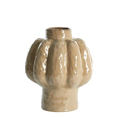 Afbeelding van Light &amp; Living Vaas ALIVERI Ø25x29cm Bruin