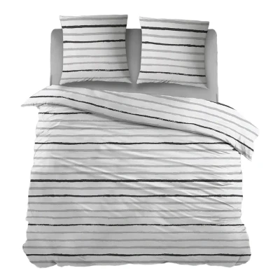 Afbeelding van Snoozing Dudu Flanel Dekbedovertrek Eenpersoons 140x200/220 cm Grijs