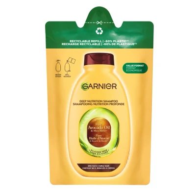 Afbeelding van Garnier Loving Blends Avocado Olie &amp; Shea Boter Shampoo Refill Intens Voedend Voor Zeer Droog, Golvend of Krullend Haar 250ml