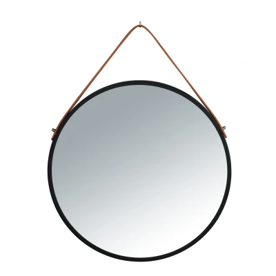 Afbeelding van Wenko Borrone opmaakspiegel wand ø40cm zwart