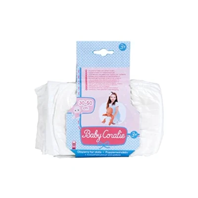 Afbeelding van Theo Klein 1673 Baby Coralie luiers voor poppen van 30 tot 50 cm Drie met klittenbandsluiting Speelgoed kinderen vanaf 3 jaar