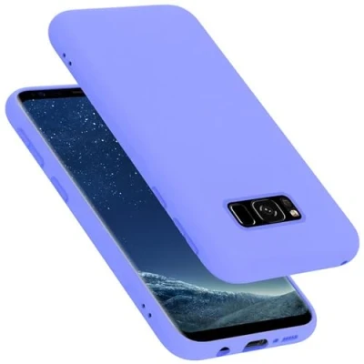 Afbeelding van Cadorabo Hoesje geschikt voor Samsung Galaxy S8 Case in LIQUID LICHT PAARS Beschermhoes TPU silicone Cover