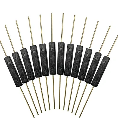 Afbeelding van QitinDasen 12 stuks premium GPS 14A kunststof reedschakelaar, 2,5 x 14 mm contact, magnetische inductieschakelaar, reedcontactschakelaar (N/O)