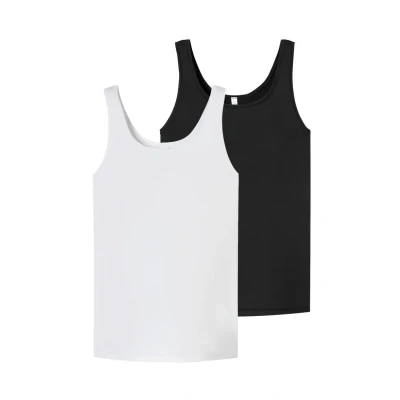 Afbeelding van Schiesser 2PACK TRÄGER Unique Micro Hemd, Dames, Maat: 36, Schwarz weiss
