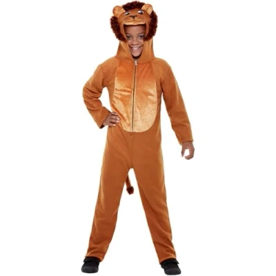 Afbeelding van Smiffy&#039;s Leeuw &amp; Tijger Luipaard Panter Kostuum Jungle Koning Leeuwenbrul Kind Bruin Small Carnavalskleding Verkleedkleding