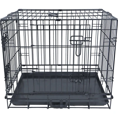 Afbeelding van Draadkooi 2 deurs zwart nr. 1 60x43x52 cm Gebr. de Boon