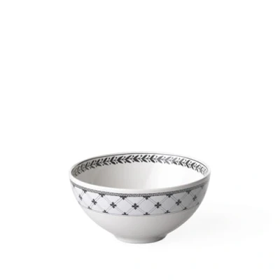 Afbeelding van Villeroy &amp; Boch Audun Farm kleine kom, 200 ml, premium porselein, wit/grijs, 11 cm