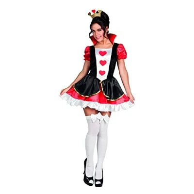 Afbeelding van Ciao Queen of Hearts Wonderland verkleedkostuum verkleedjurk vrouw meisje volwassene (One size 40 42)