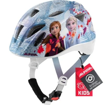 Afbeelding van ALPINA XIMO Disney Lichte, veilige en onbreekbare fietshelm met optioneel ledlicht voor kinderen, Frozen II gloss, 49 54 cm